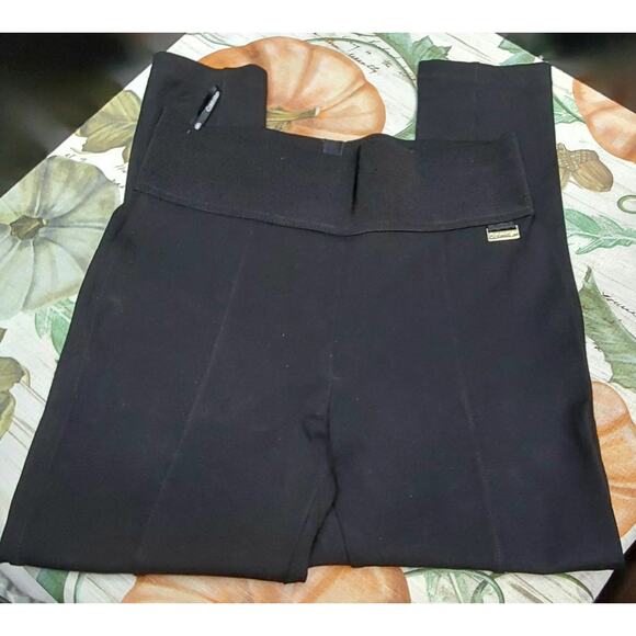 Calvin Klein Women's Power Stretch Black Leggins Medium Size 27" x 24" - Picture 1 of 6